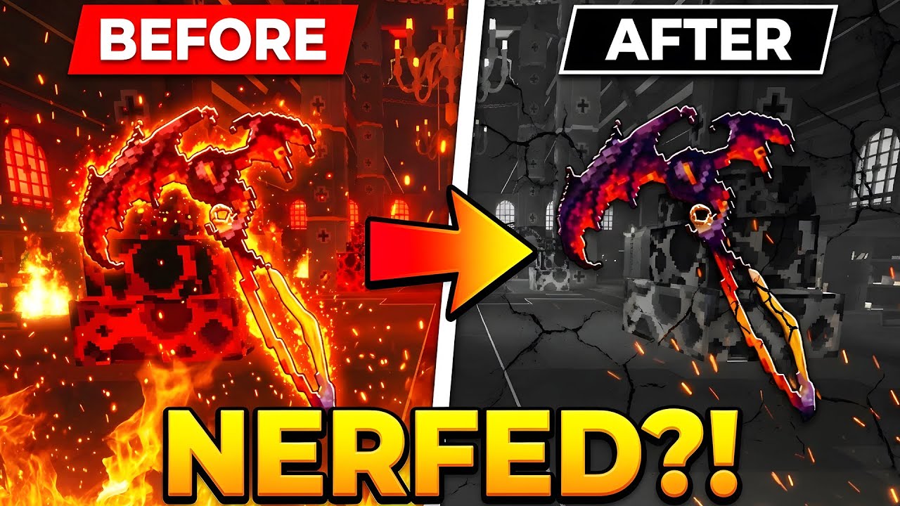 The Hellscape Scythe Was NERFED In Pixel Blade 
