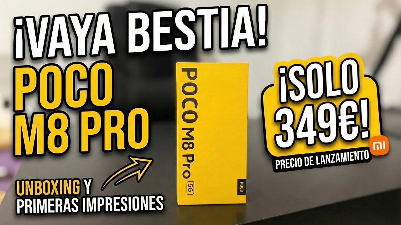¿El NUEVO REY de la Calidad-Precio? 👑 POCO M8 Pro Unboxing #POCOM8Pro #Unboxing #Xiaomi