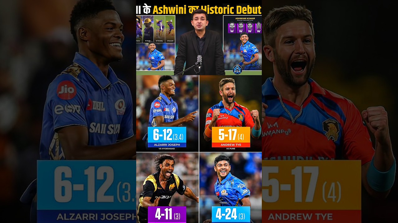 Ashwini Kumar India ke pahle bowler Hai jisne IPL Debut match mein 4 wicket liya hai