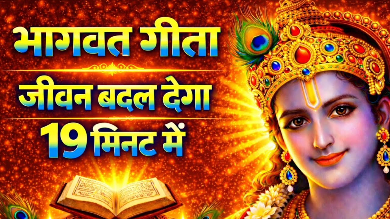 संपूर्ण गीता सार 19 मिनट में | Bhagwat Geeta Saar In 19 Minutes | Best Krishna Motivational Speech