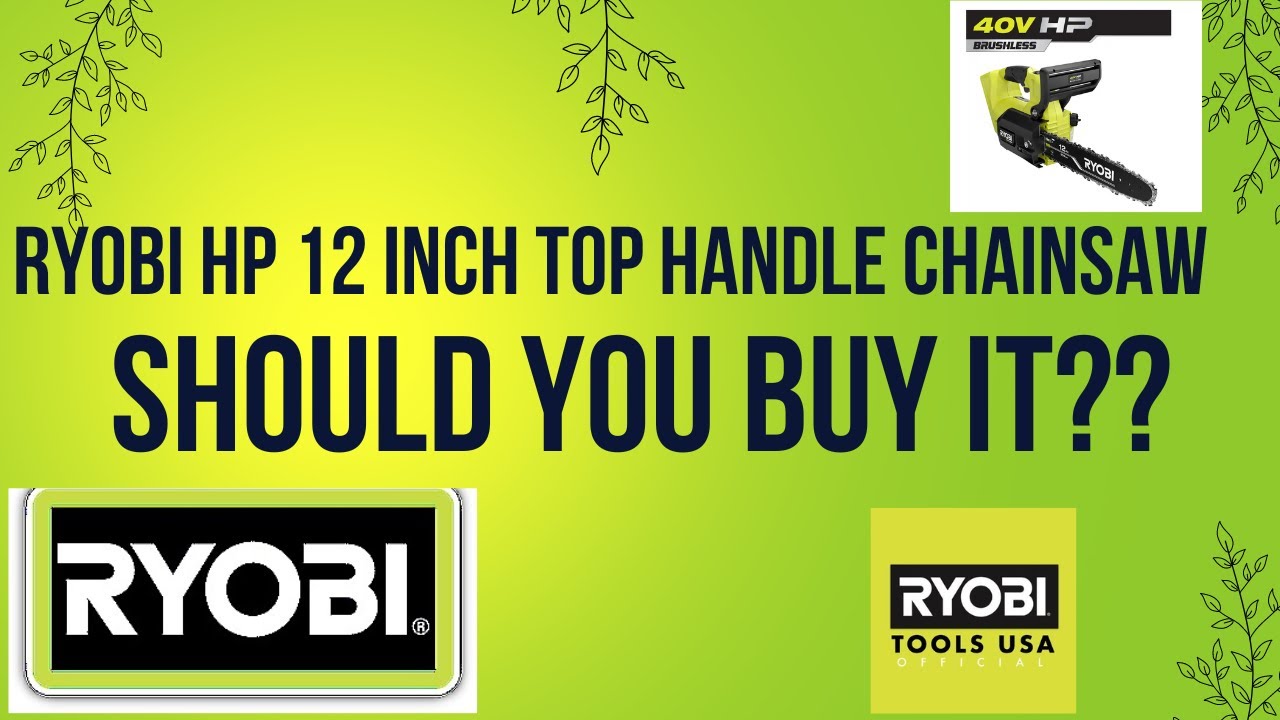 ❔❓Ryobi HP 40V 12 in Chain Saw Kit Review……Is it worth buying ❓❔@RYOBITOOLSUSA