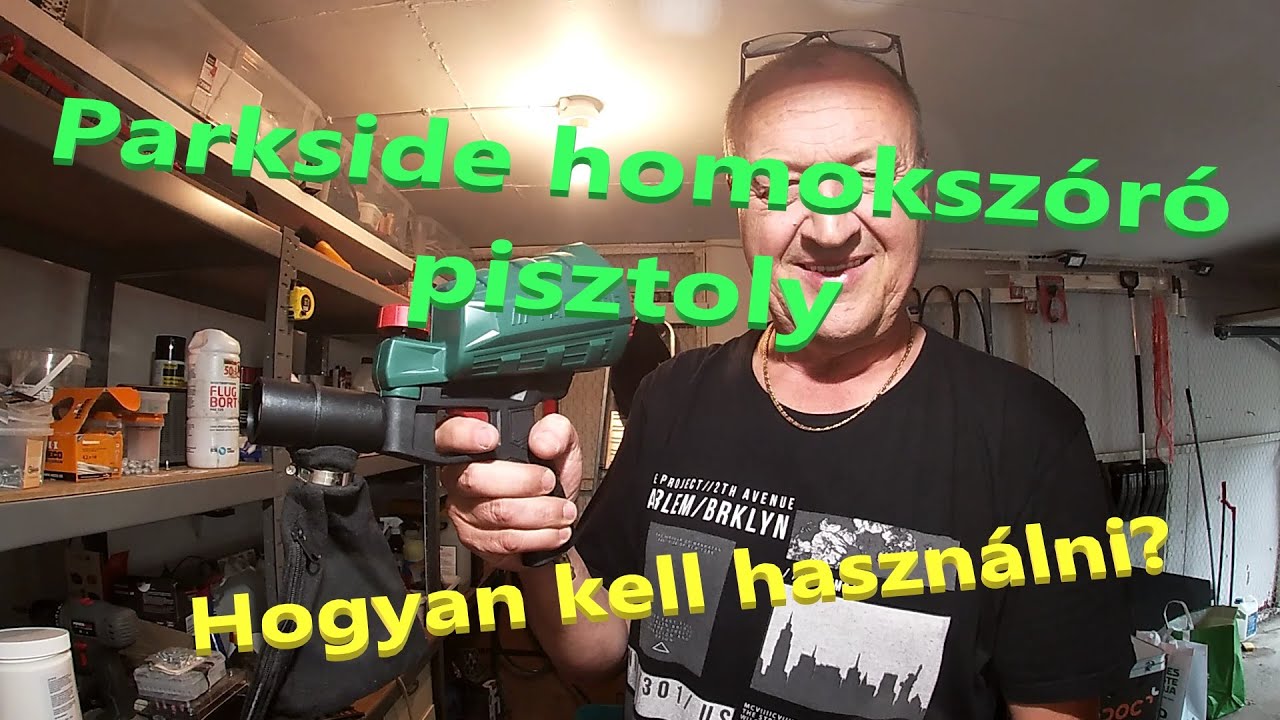 Parkside homokszóró a Lidlből.