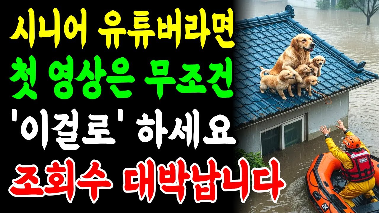 조회수 떡상하는 유튜브 시작꿀팁 대방출 | 동물쇼츠, 썸네일 변경, 시니어 무료강의