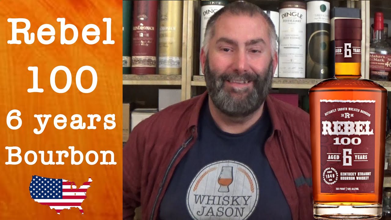 Rebel 100 - aged 6 years Kentucky Straight Wheated Bourbon Whiskey Review by WhiskyJason