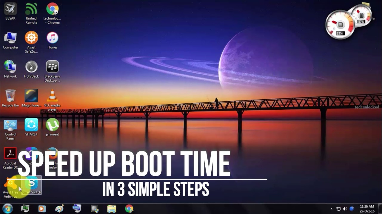 How to speed up Windows(7, 8, 8.1, 10) Boot Time-Just 3 Steps