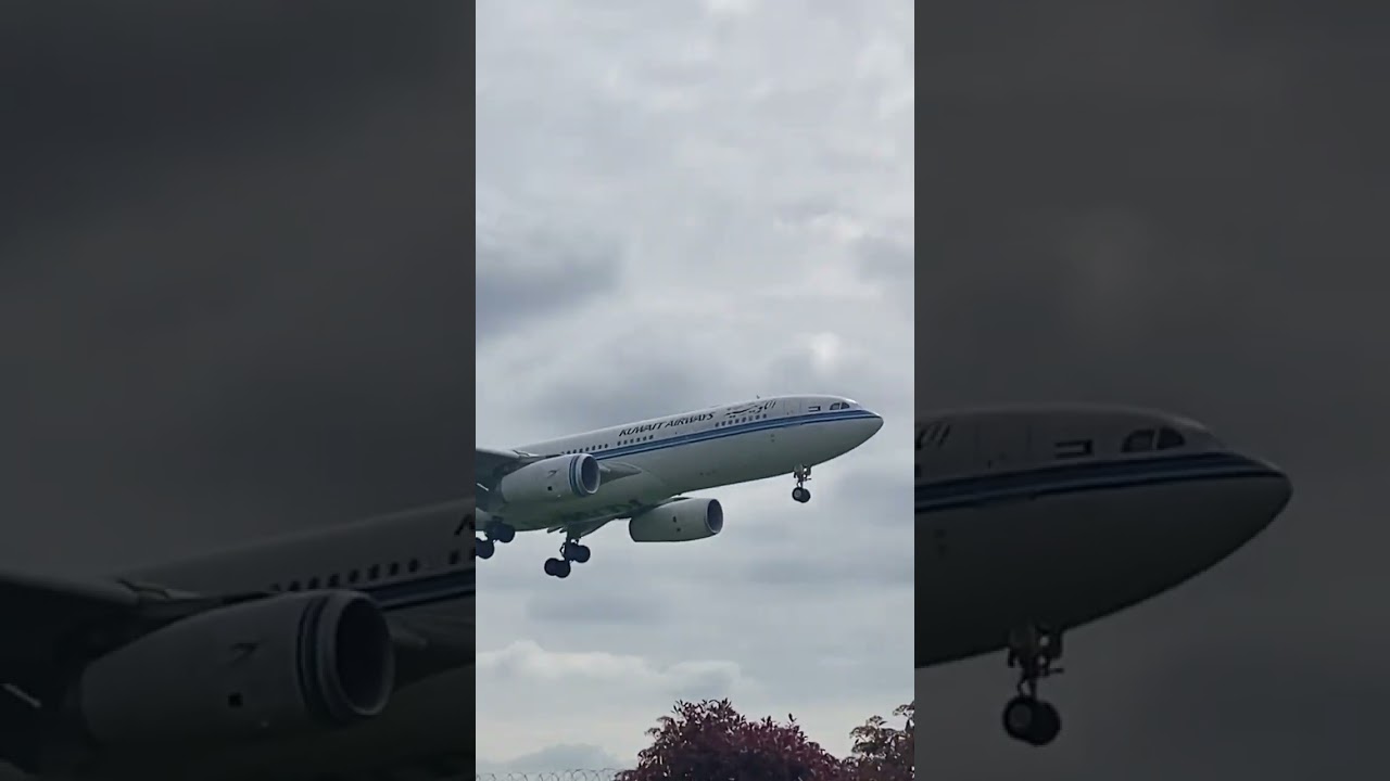 Kuwait A330 arrival at Manchester 