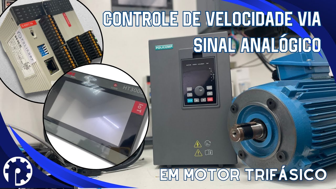Controle PID inversor de frequência via sinal analógico utilizando CLP e IHM
