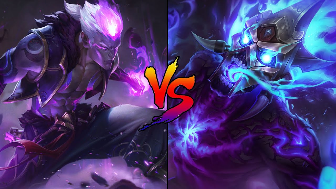 Eternal Dragon Brand vs Spirit Fire Brand Skin Comparison Spotlight (League of Legends)