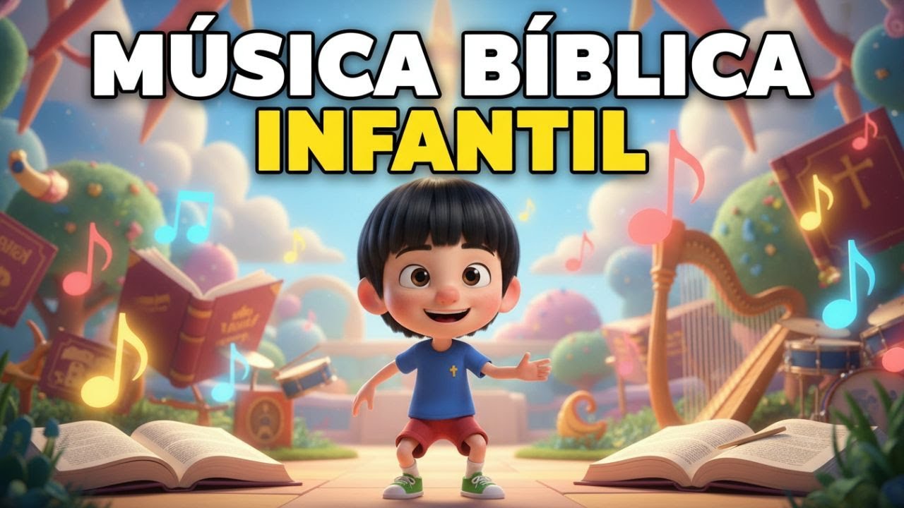MÚSICA BÍBLICA INFANTIL 🎵 Versículos da Bíblia para Crianças | Benjamim Louvando a Deus