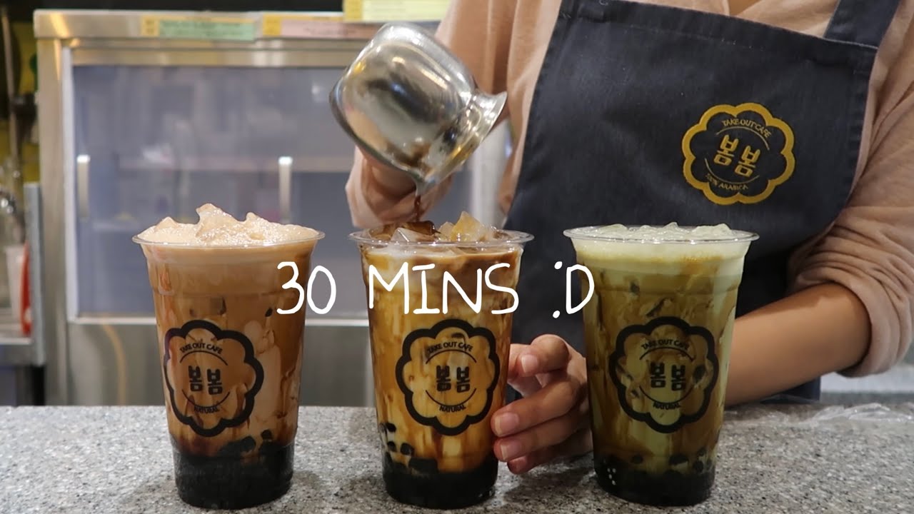 30 MINS | CAFE 💛BOMBOM💛 | 30분 모아보기 | 카페 봄봄| 음료 제조영상