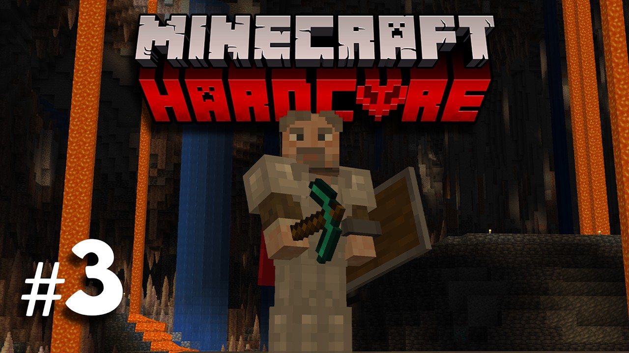 Исследуем ОГРОМНУЮ пещеру в хардкорном Minecraft! &mdash; Эпизод 3