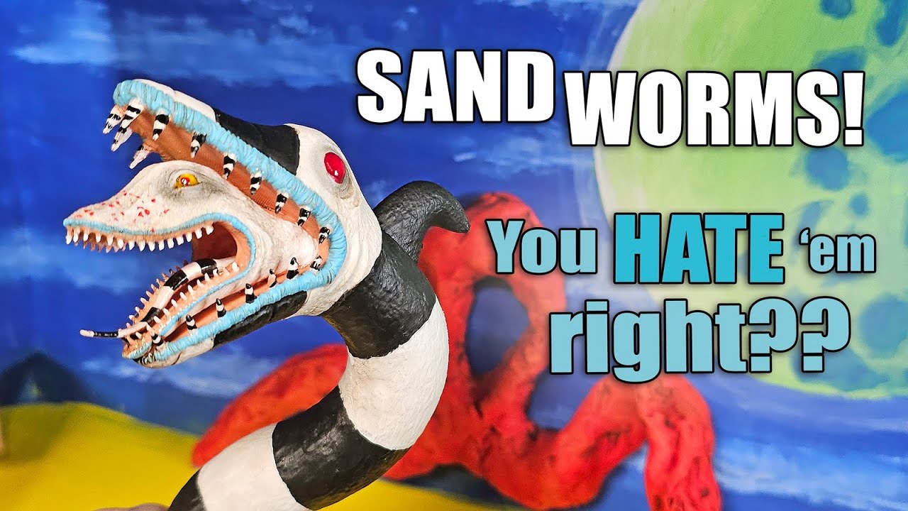 I painted ALLL the Sandworms! 🐍 Beetlejuice Dollhouse designs with @Elise Little-Things