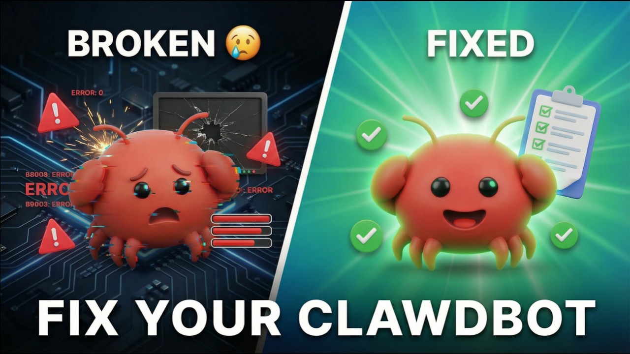How to fix your Clawdbot in 5 minutes (Openclaw 2026 tutorial)