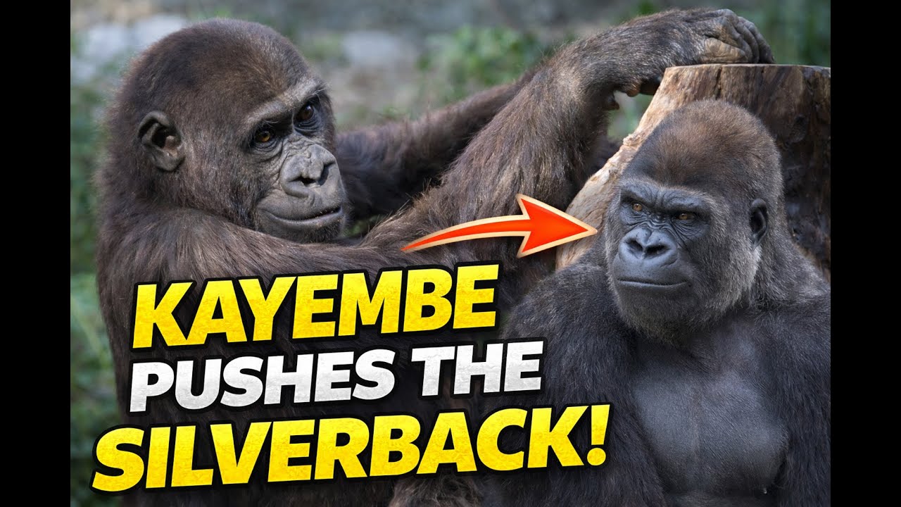 Gorilla⭐️ Kayembe challenges him many times until Mokolo wants to escape.【Mokolo family】