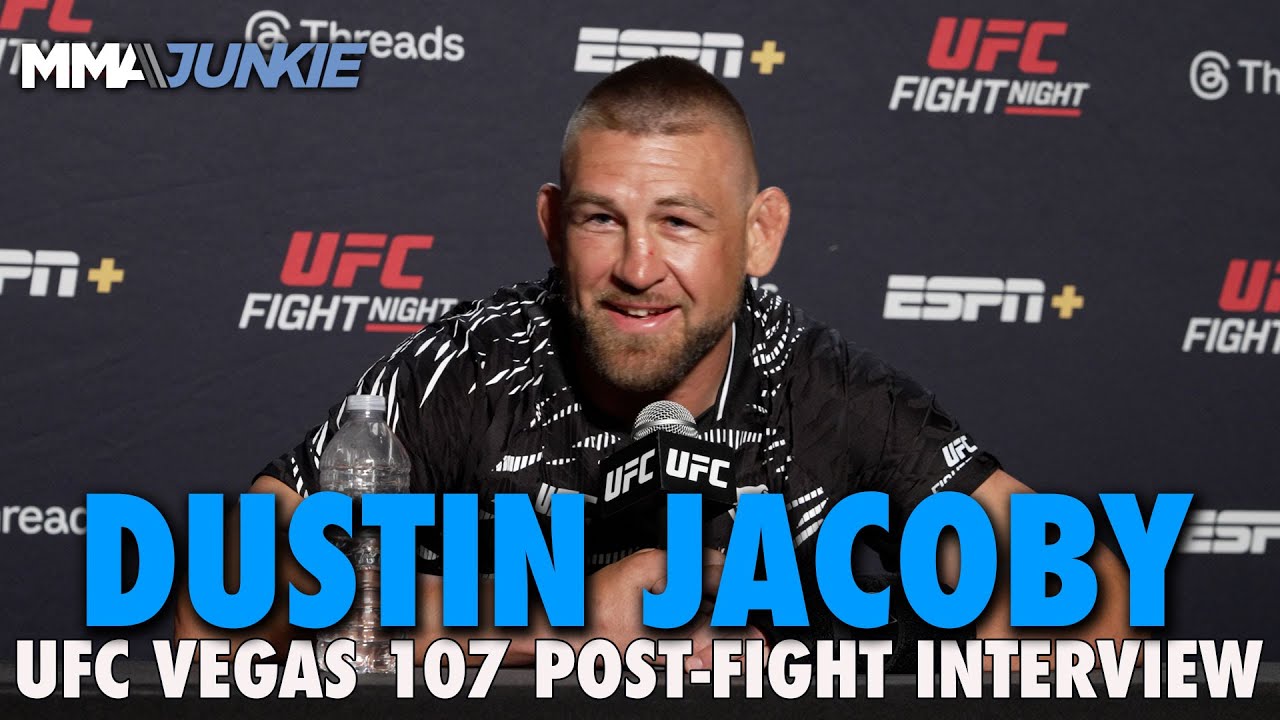 Dustin Jacoby hoping for bigger names after vicious first-round knockout | UFC Vegas 107