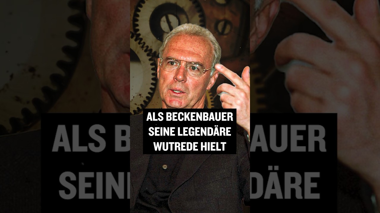 Wisst ihr noch, als Beckenbauer seine legend&auml;re Wutrede in Lyon hielt #shorts