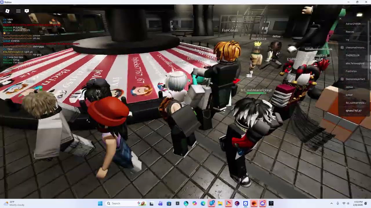 Playing death penalty in ROBLOX