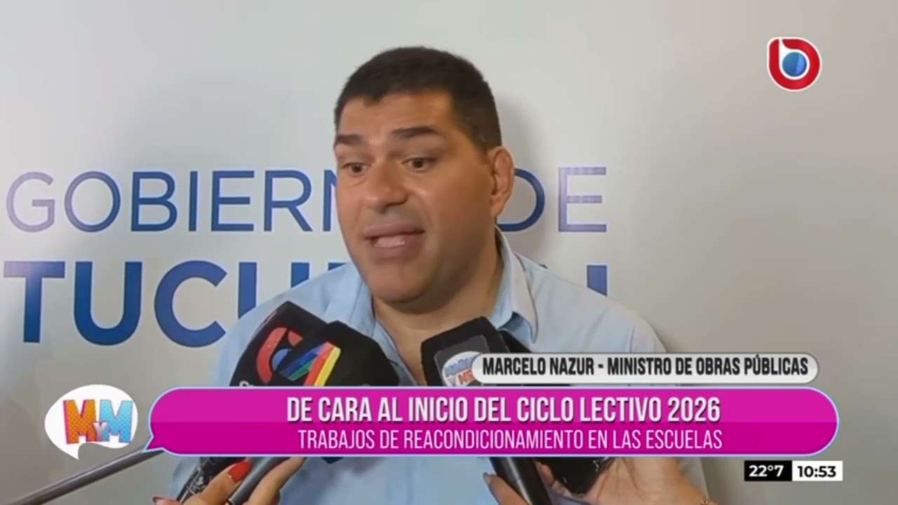 MARCELO NAZUR - MIN. OBRAS PÚBLICAS| HABLA SOBRE LOS TRABAJOS DE REACONDICIONAMIENTO DE LAS ESCUELAS