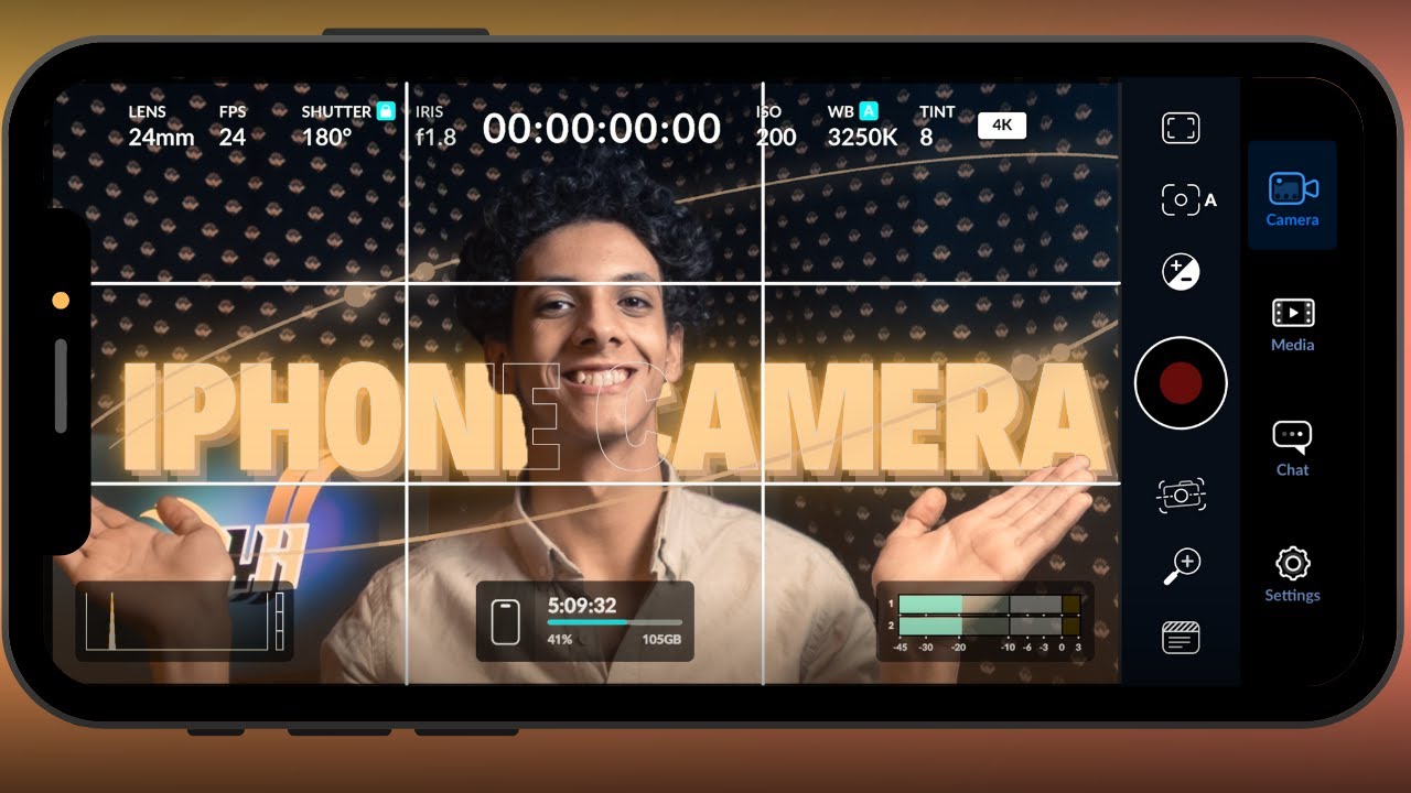 إزاي تحول كاميرا الايفون لكاميرا احترافية |Blackmagic camera