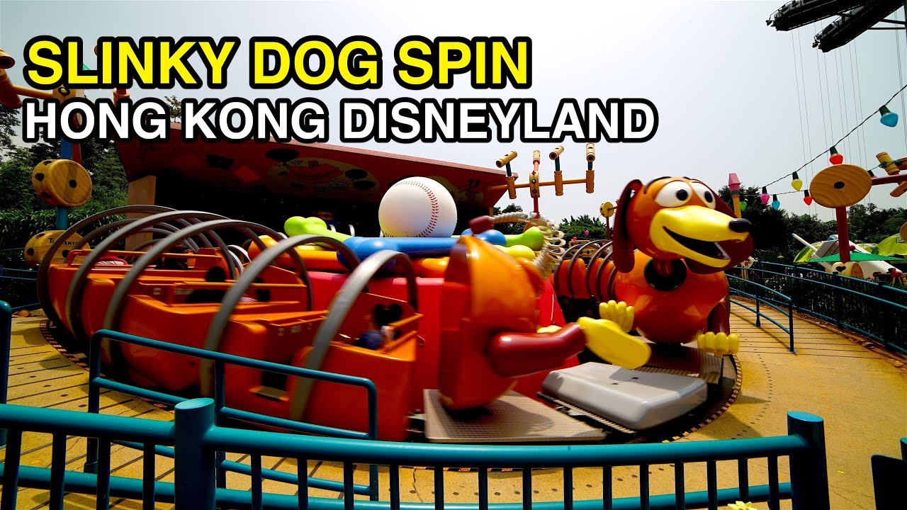 [4K] Slinky Dog Spin: Диснейленд в Гонконге