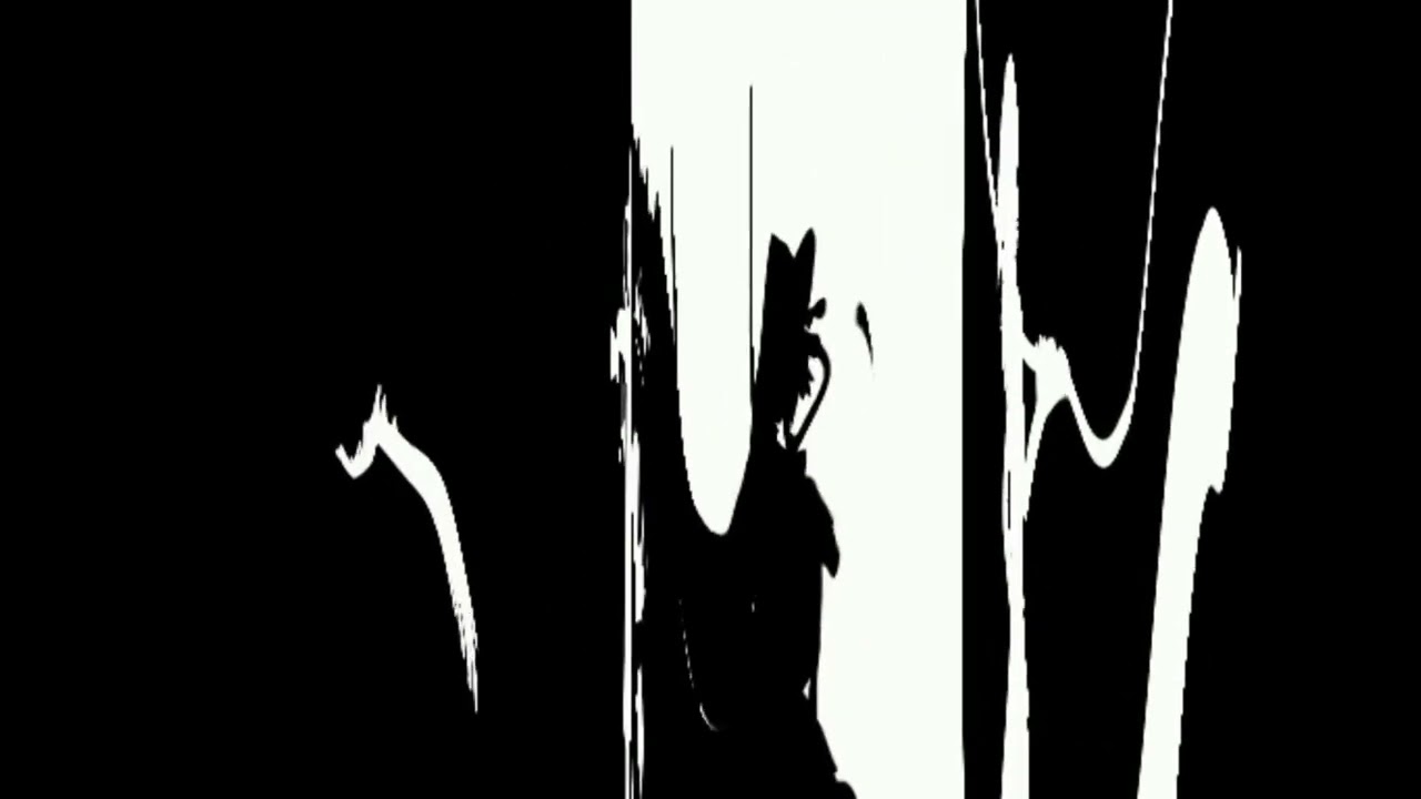 Bad Apple but the nth Column of Pixels is Delayed by n Frames