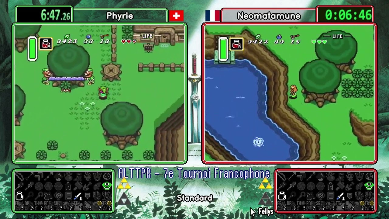 Phyrie vs Neomatamune. Game 3 Tournoi Francophone ALTTP Randomizer, Septieme Edition