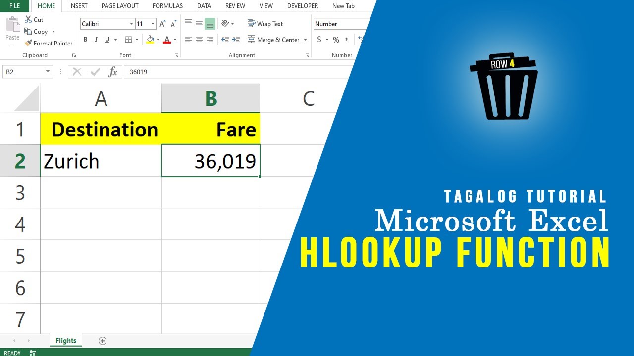 Excel Hlookup Function Tagalog