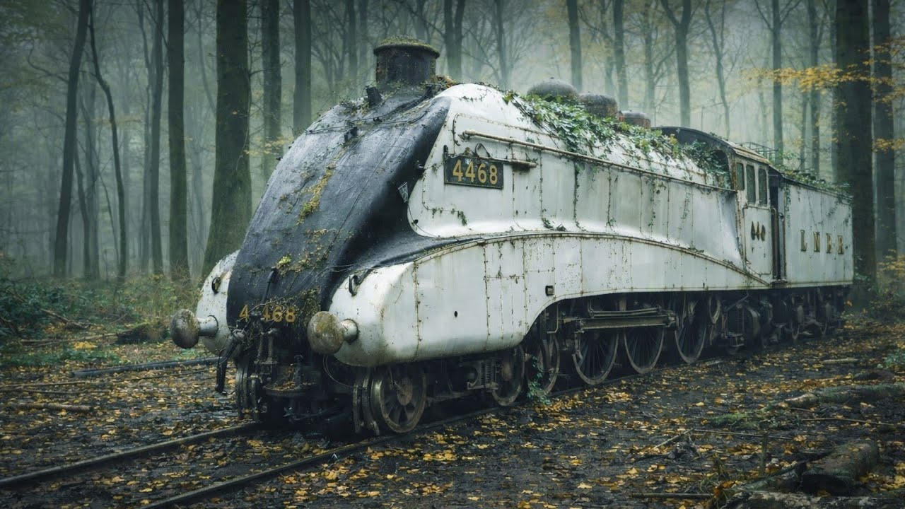 ASMR Restoration of Abandoned Mallard LNER Class A4 4468 (1938) | Full Rebuild in White