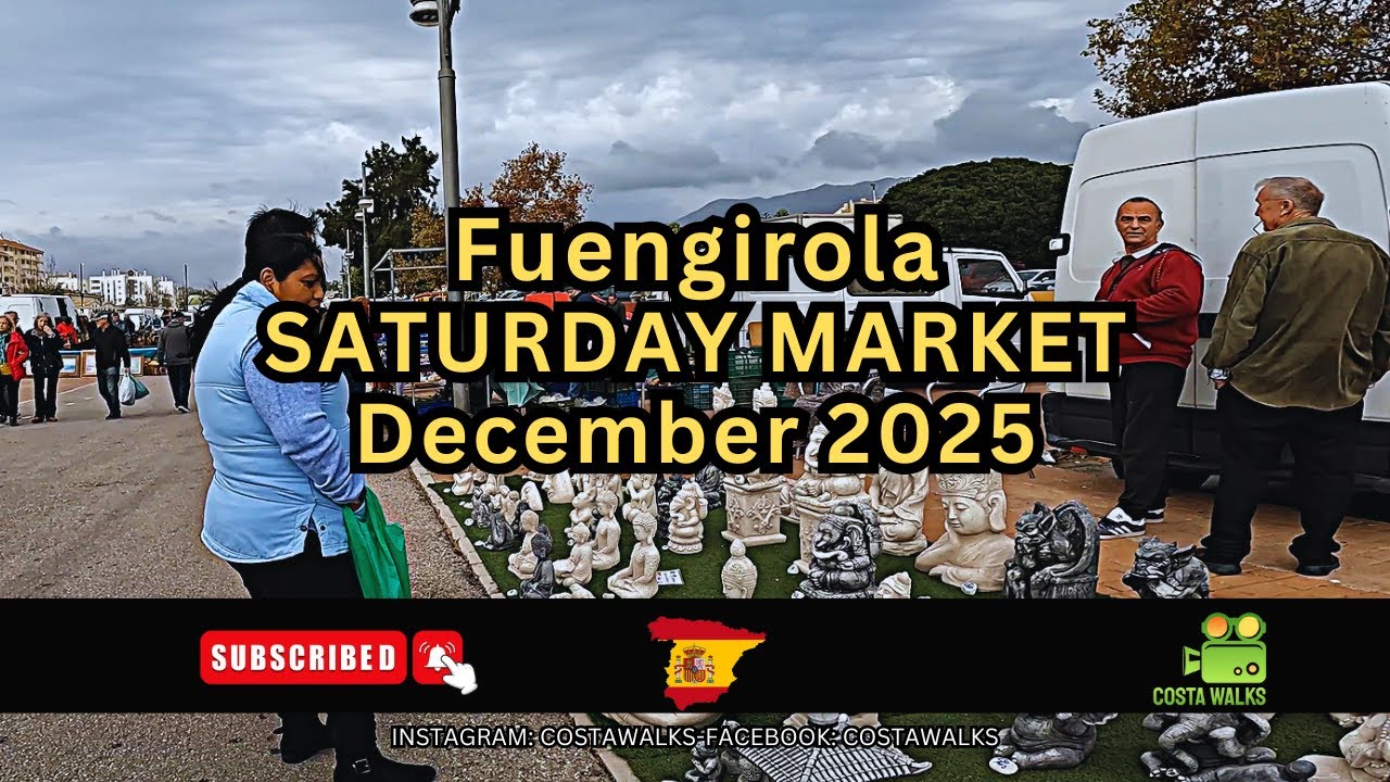 Fuengirola Saturday Market  December 2025 Malaga Costa Del Sol, Andalusia Spain