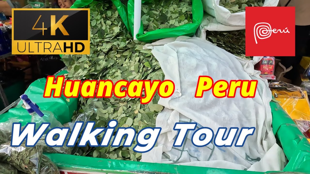 🇵🇪【4K 60fps】WALK - HUANCAYO ~ walking Tour - Peru