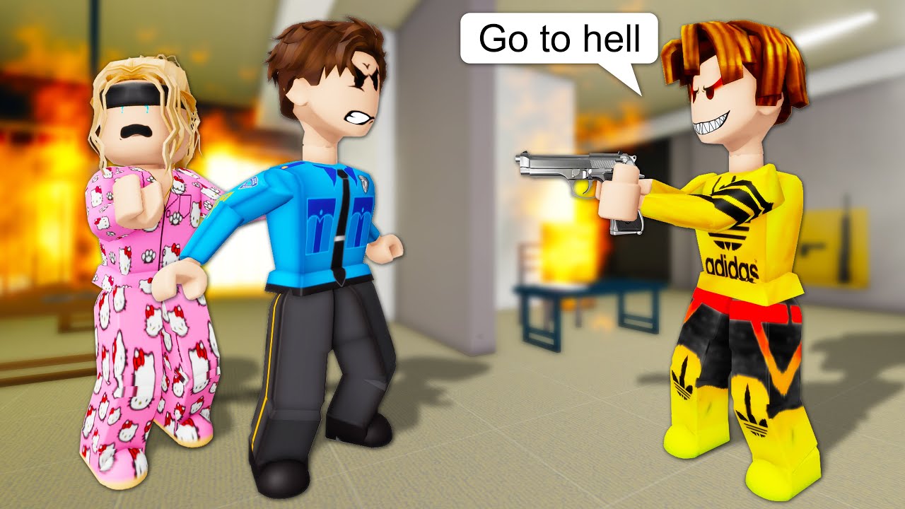 ROBLOX Brookhaven 🏡RP - FUNNY MOMENTS : Policeman Tony and his Blind Girlfriend