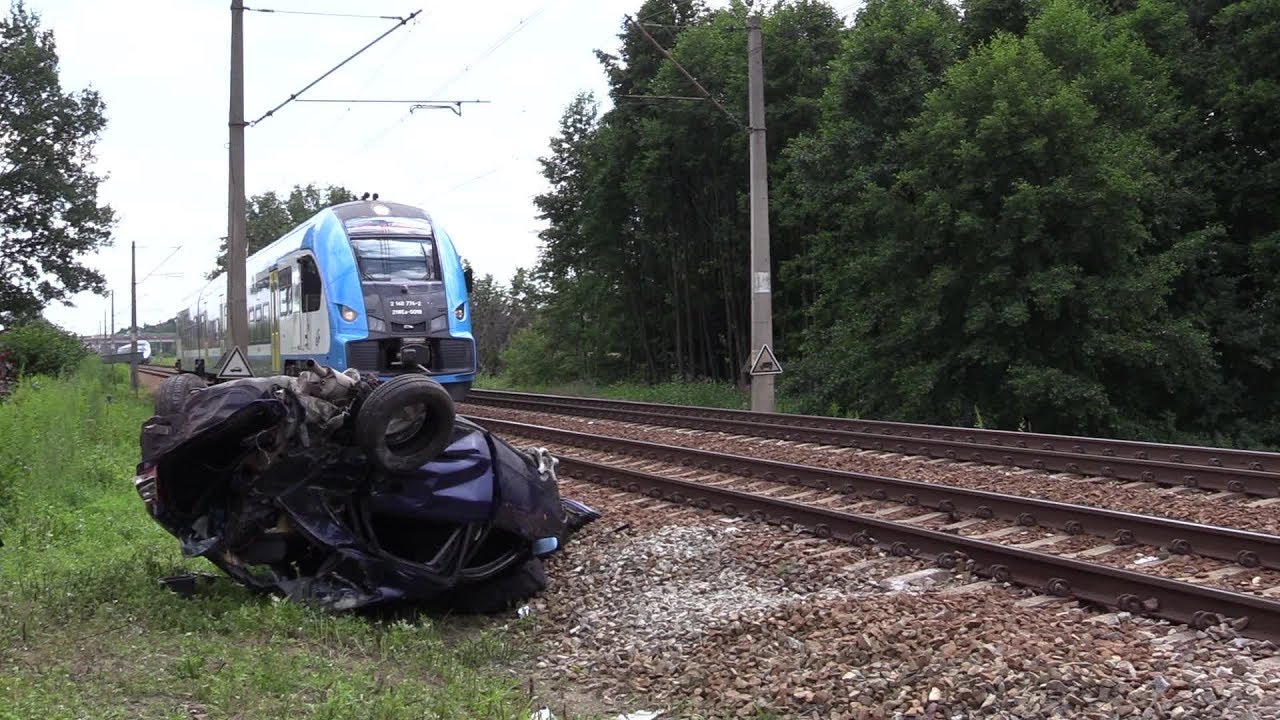 Zderzenie pendolino z samochodem w miejscowości Piasek koło Pszczyny 13.07.2018