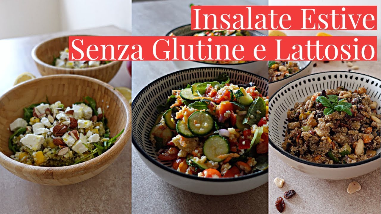 3 IDEE PER INSALATE ESTIVE CON CEREALI SENZA GLUTINE-Quinoa, Miglio e Amaranto-Cucina dei Senza