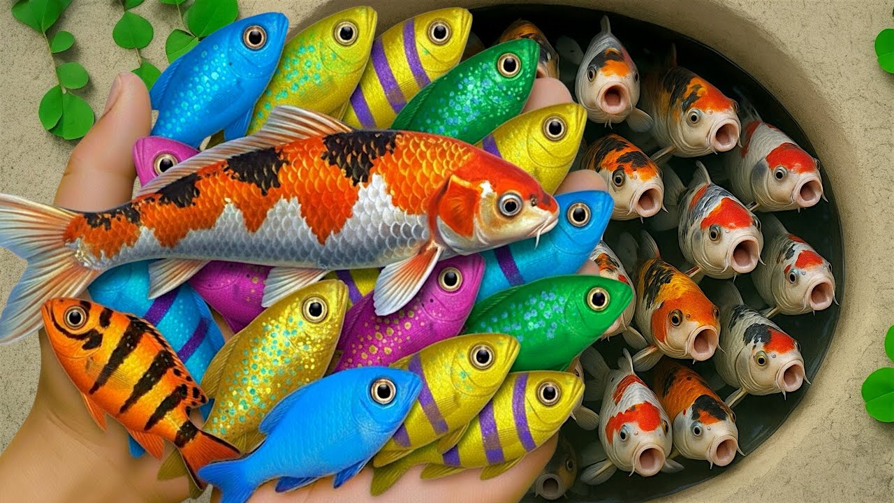 Serok ikan hias air tawar, ikan warna warni, ikan koi, ikan mas, ikan cupang, ikan komet, kura-kura