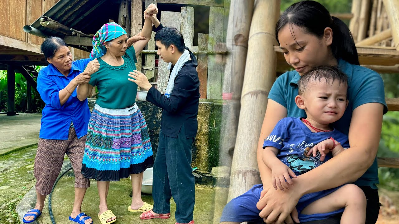Pao stands up to protect baby Bon and Huong - his small family - Life of a 20-year-old single mother