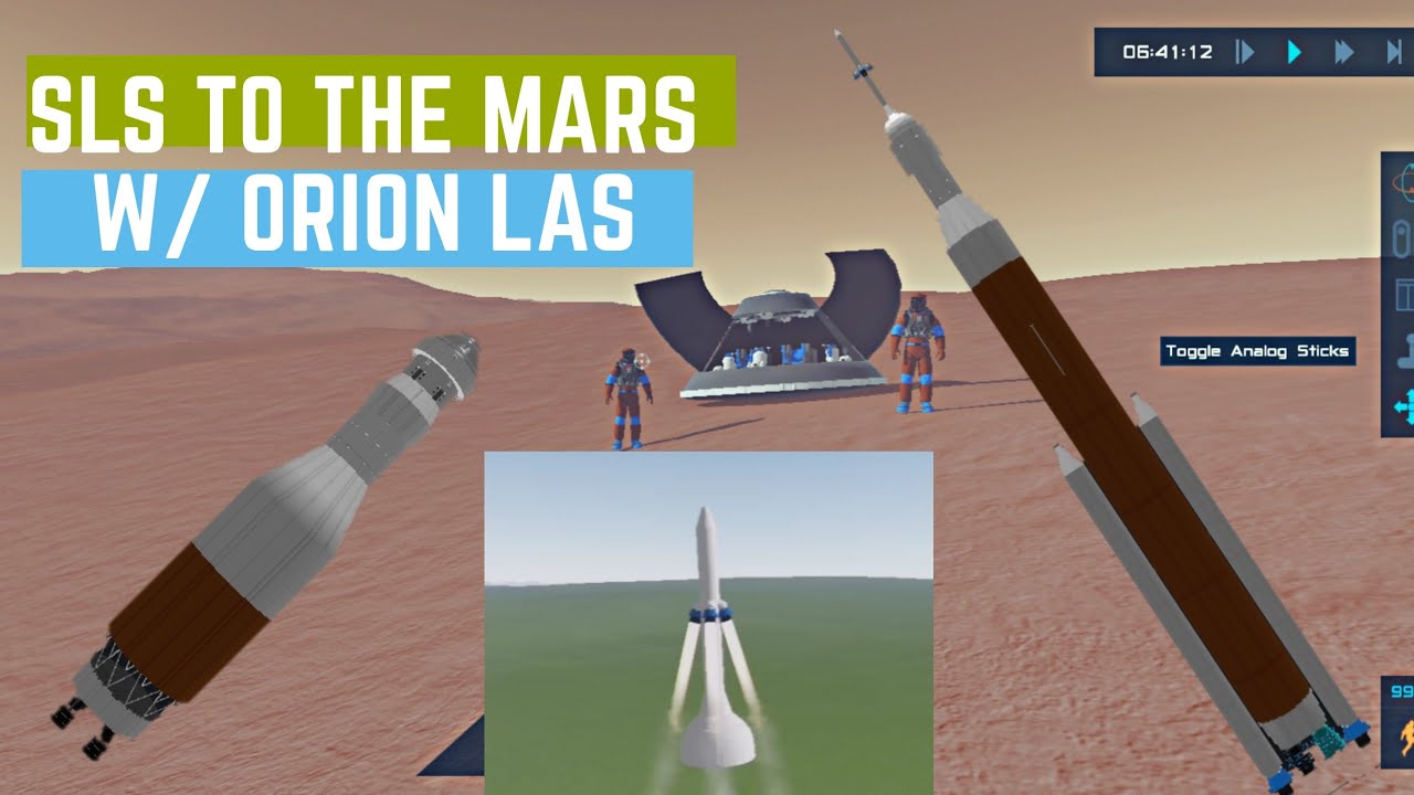 SLS Part 2 | Manned Flight to the Mars | Successful | Orions LAS | Simplerockets 2 Mobile