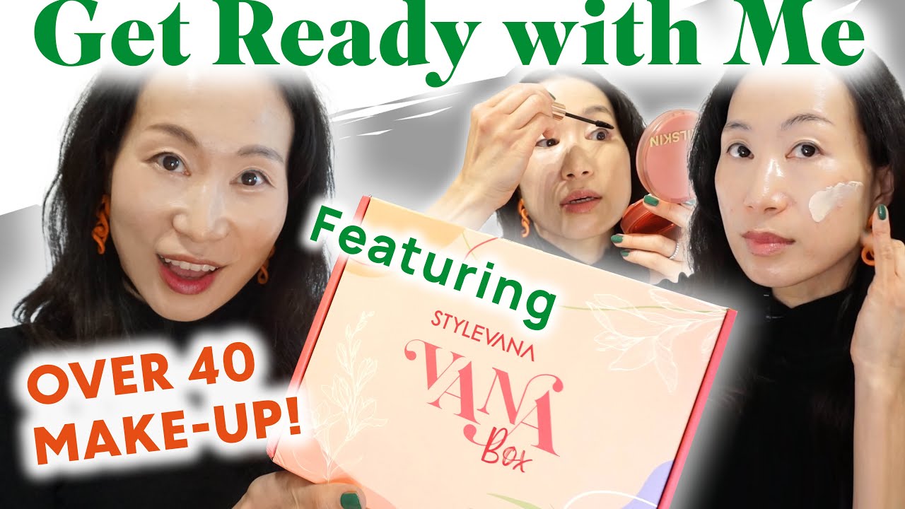 GET READY WITH ME w Stylevana Spring 🌸 5-Star Makeup Edit Box I Korean Makeup I Over 40 Makeup