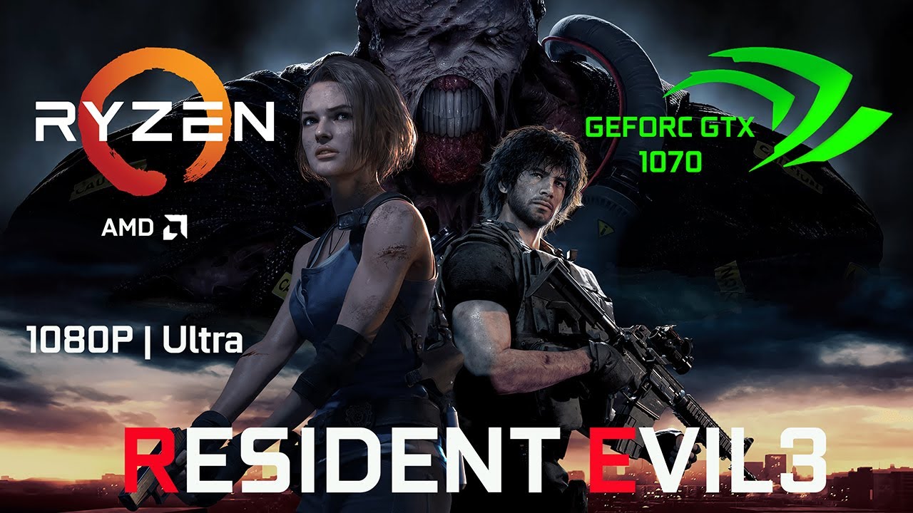 Resident Evil 3 Demo | Gameplay & Benchmark | Ryzen 5 3600 + GTX 1070 | Ultra Settings 1080p | 2020