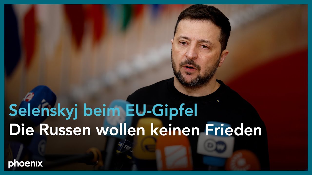 Wolodymyr Selenskyj zum EU-Gipfel am 19.12.24