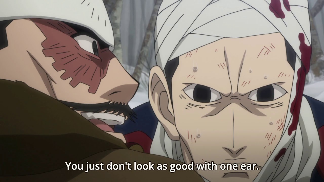 Golden Kamuy - Lt. Tsurumi tortures Nikaido