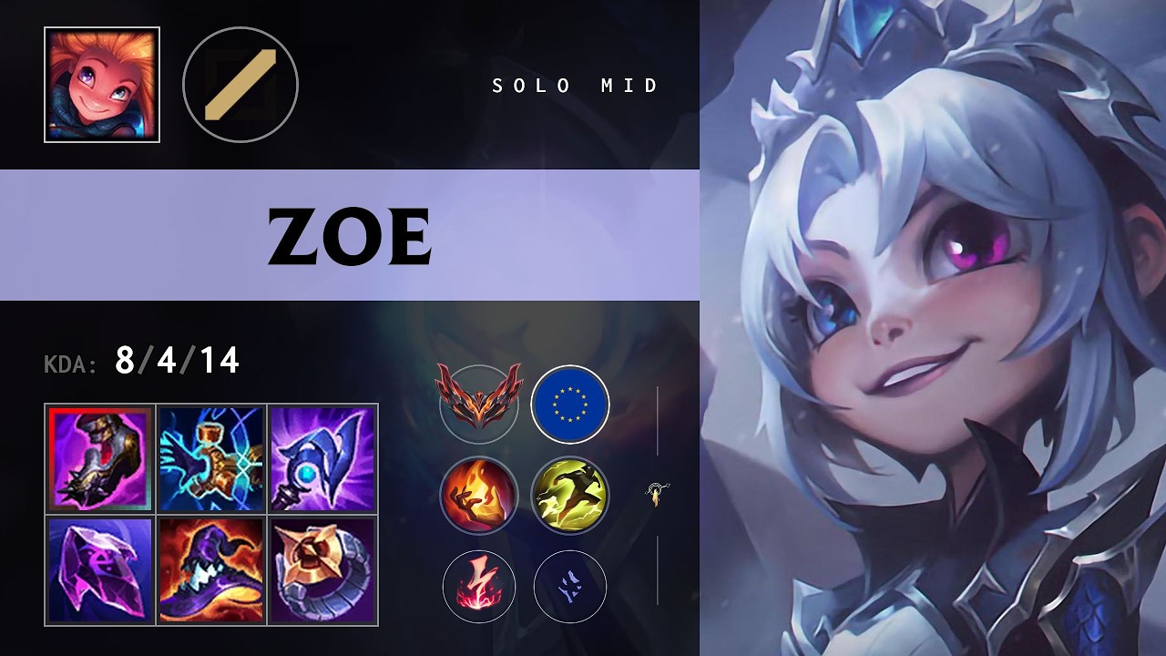 Zoe Mid vs Sylas (VIT Humanoid) - EUW Grandmaster Patch 26.14