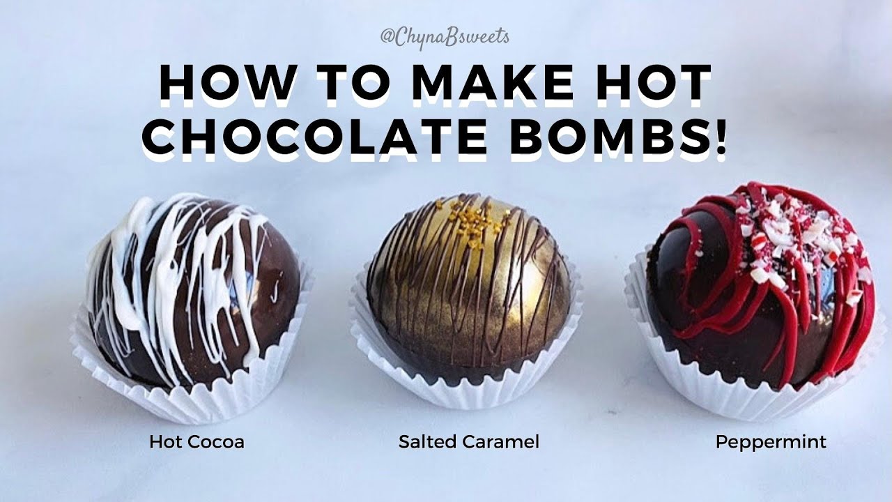 EASY HOT CHOCOLATE BOMB TUTORIAL I How to Make Hot Chocolate Bombs I DIY Edible Gifts
