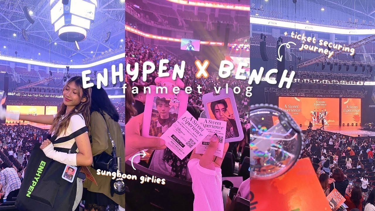 [ENGENE-loG] enhypen x bench fanmeet in manila 🪐 ‧₊˚ + ticket securing journey! ✮⋆˙
