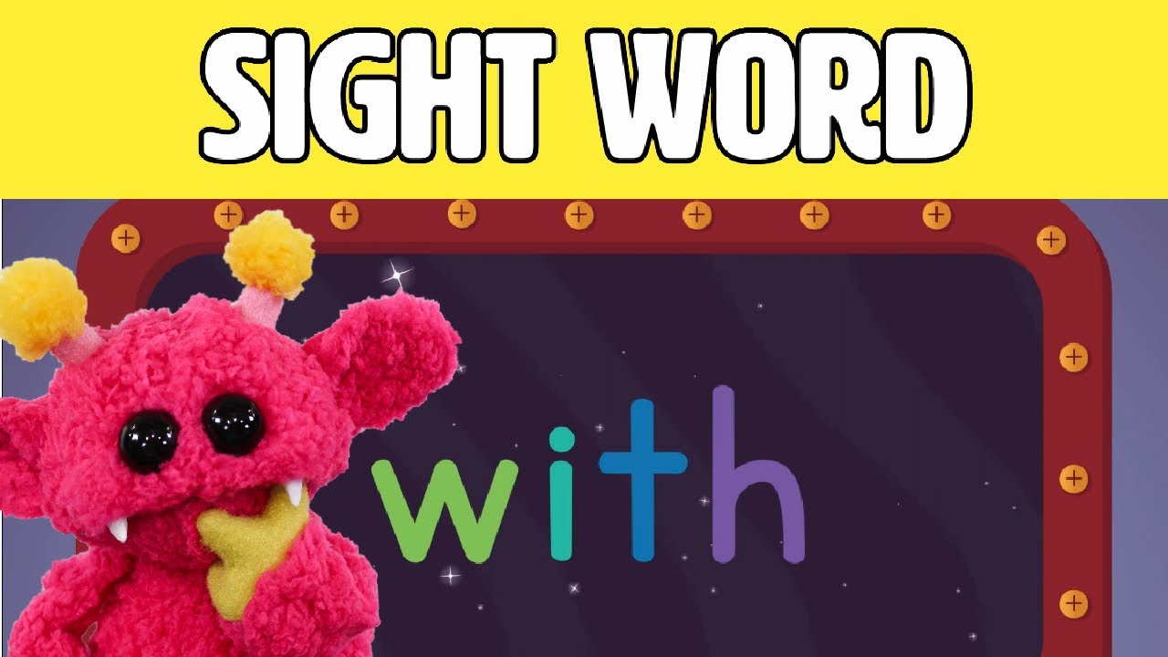 WITH - Let's Learn the Sight Word WITH with Hubble the Alien! | Nimalz Kidz! Songs and Fun!