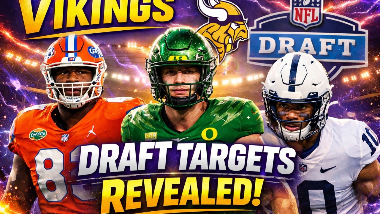 🚨 VIKINGS DRAFT BOMBSHELL! 7 Targets Who Could Change Minnesota’s Future 💜🔥 | Vikings News Update 🏈