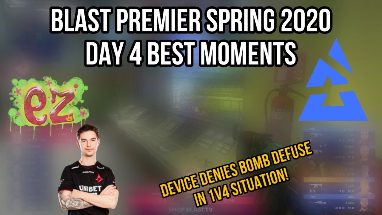 DEVICE WINS 1V4 CLUTCH!!! - BLAST Premier Spring 2020 Europe & Americas Showdown Day 4 best moments