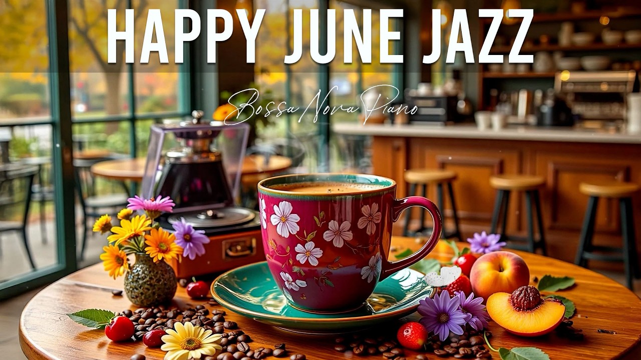 June Jazz ~ Happy Summer Morning Jazz Cafe & Soothing Bossa Nova Piano Music for Study, Work