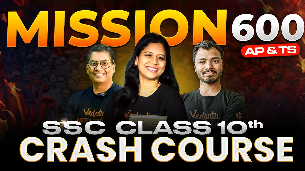 Mission 600 LIVE: SSC 10th AP & TS Crash Course Launch (Telugu) | 60-Day Plan for Boards