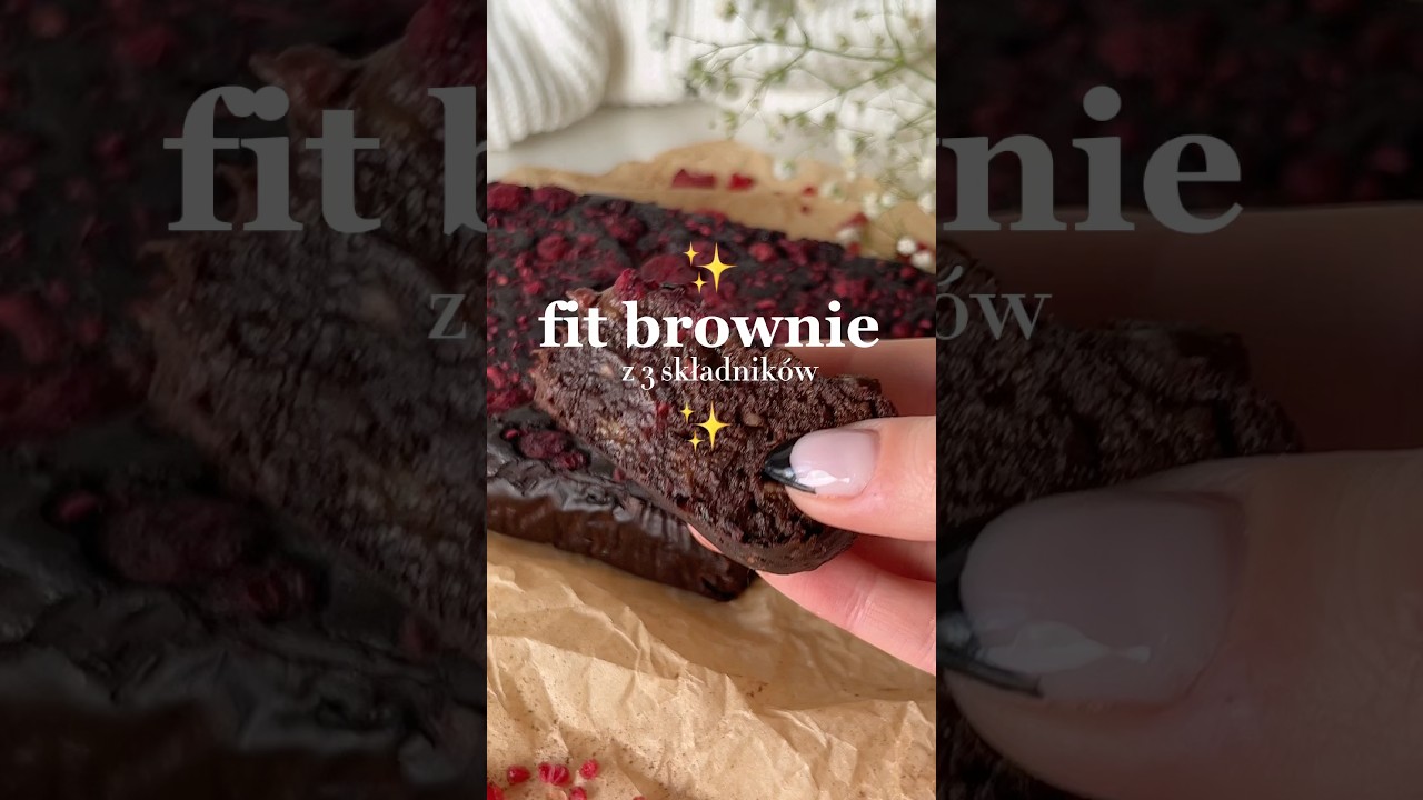 FIT BROWNIE 🍫 #przepis #brownie #banany #masłoorzechowe #deser #recipe